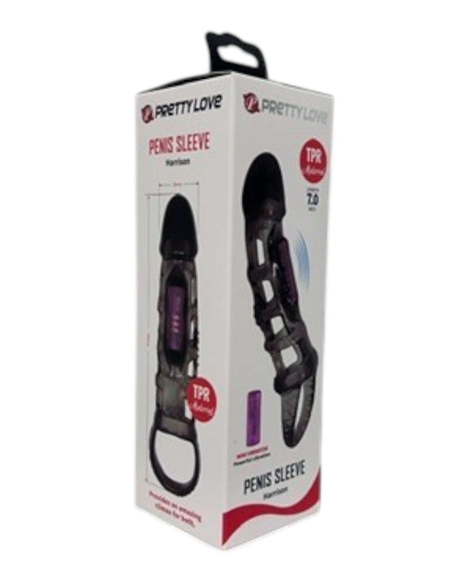 Extensión Vibe Extender de gel suave con vibración para intensificar el placer en pareja Glow & Vibe.