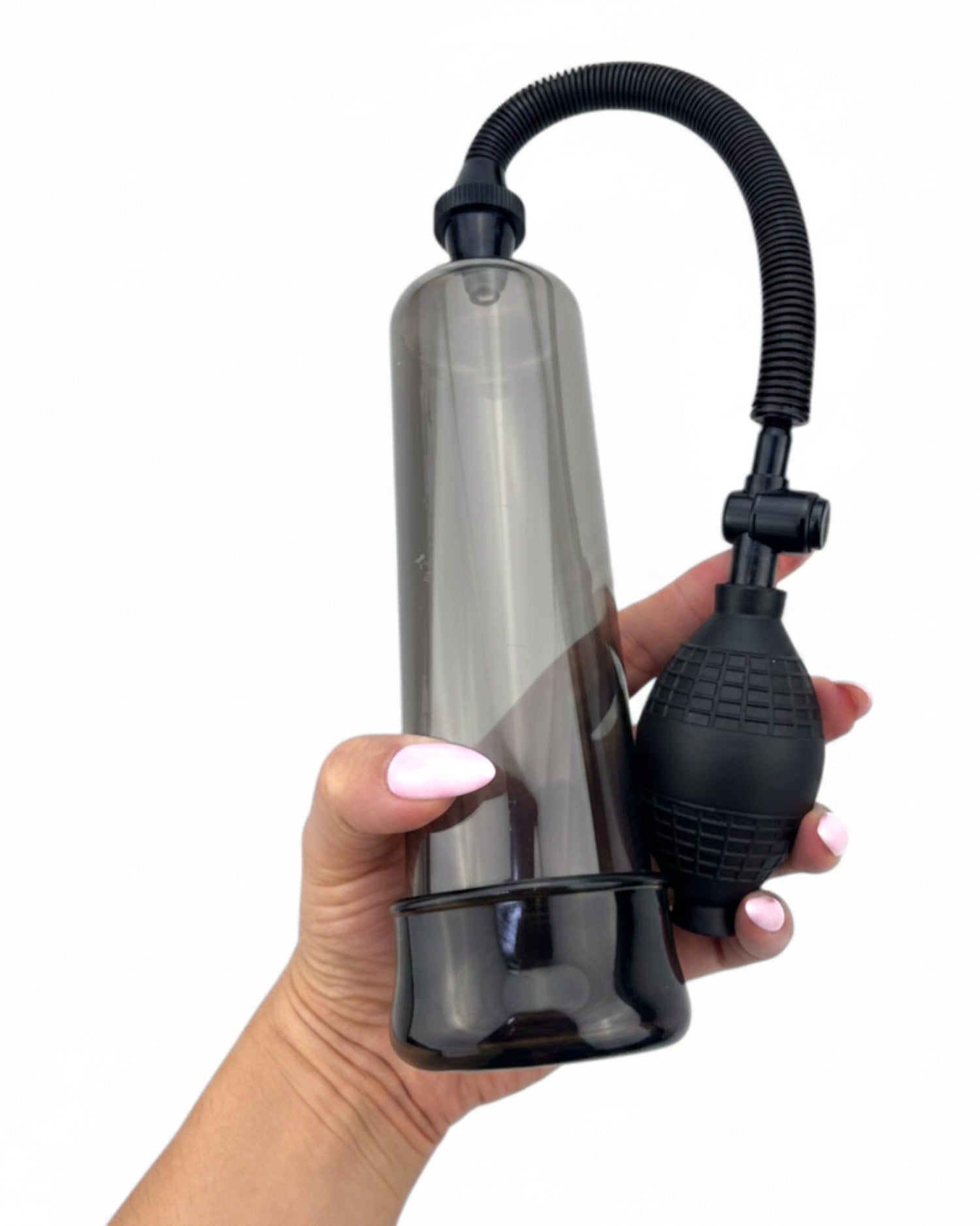 Bomba de succión Handsome Pump manual con válvula de liberación para estimulación masculina Glow & Vibe.