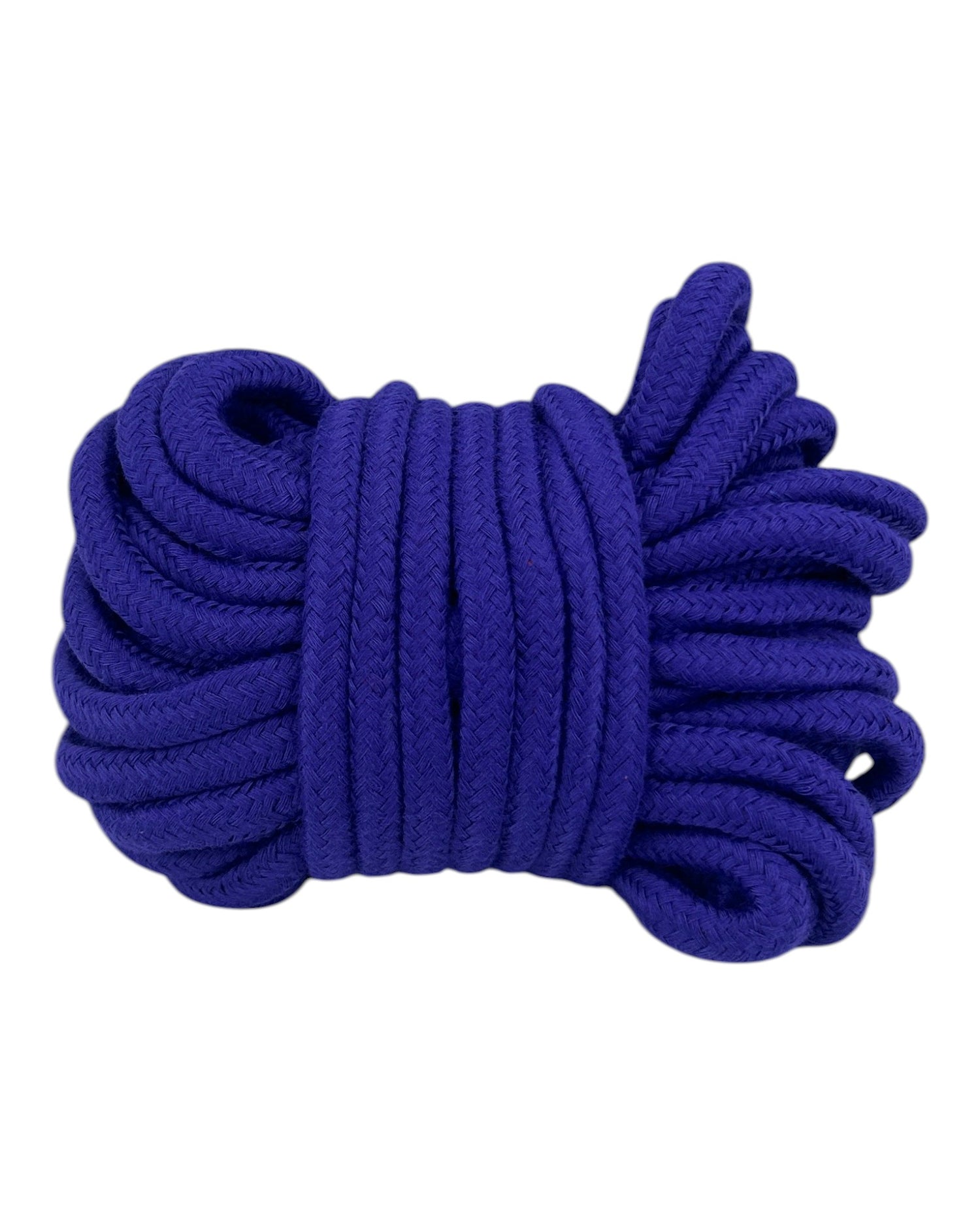 Cuerda de nylon trenzado morado de 10 metros de Glow&Vibe para juegos de ataduras sensuales y bondage elegante.