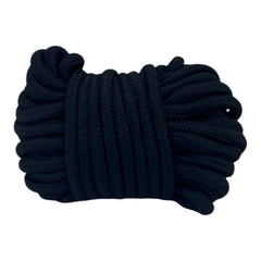 Cuerda de nylon trenzado negro de 10 metros de Glow&Vibe para juegos de ataduras sensuales y bondage.