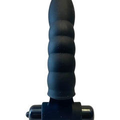 Dedal vibrador Love Alexander de Glow&Vibe en color negro, fabricado en silicón texturizado con 10 funciones.