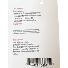 Etiqueta trasera del lubricante anal Easy Back Gel de Glow&Vibe con instrucciones de uso y lista de ingredientes.