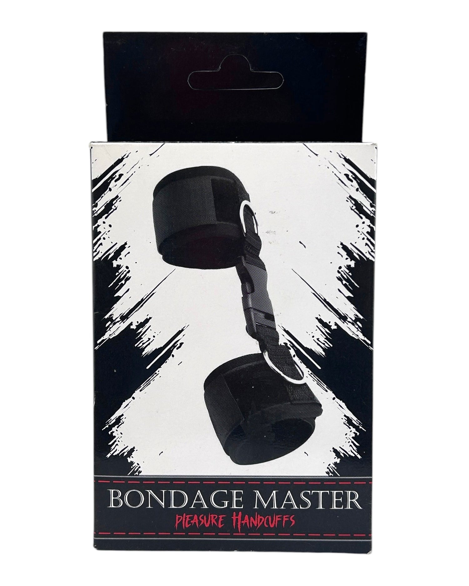 Glow&Vibe Fetish Ties: esposas de nylon negro reforzadas con cintas ajustables y cierre de seguridad.
