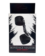 Glow&Vibe Fetish Ties: esposas de nylon negro reforzadas con cintas ajustables y cierre de seguridad.