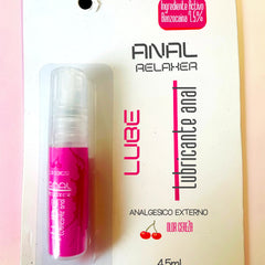 Lubricante anal Glow&Vibe Easy Back Gel con benzocaína, efecto desensibilizante y aroma a cereza en envase de 4.5ml.