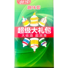 Caja verde de Glow&Vibe Texture Wild Pack con 6 condones texturizados de diversas formas y relieves para estimulación