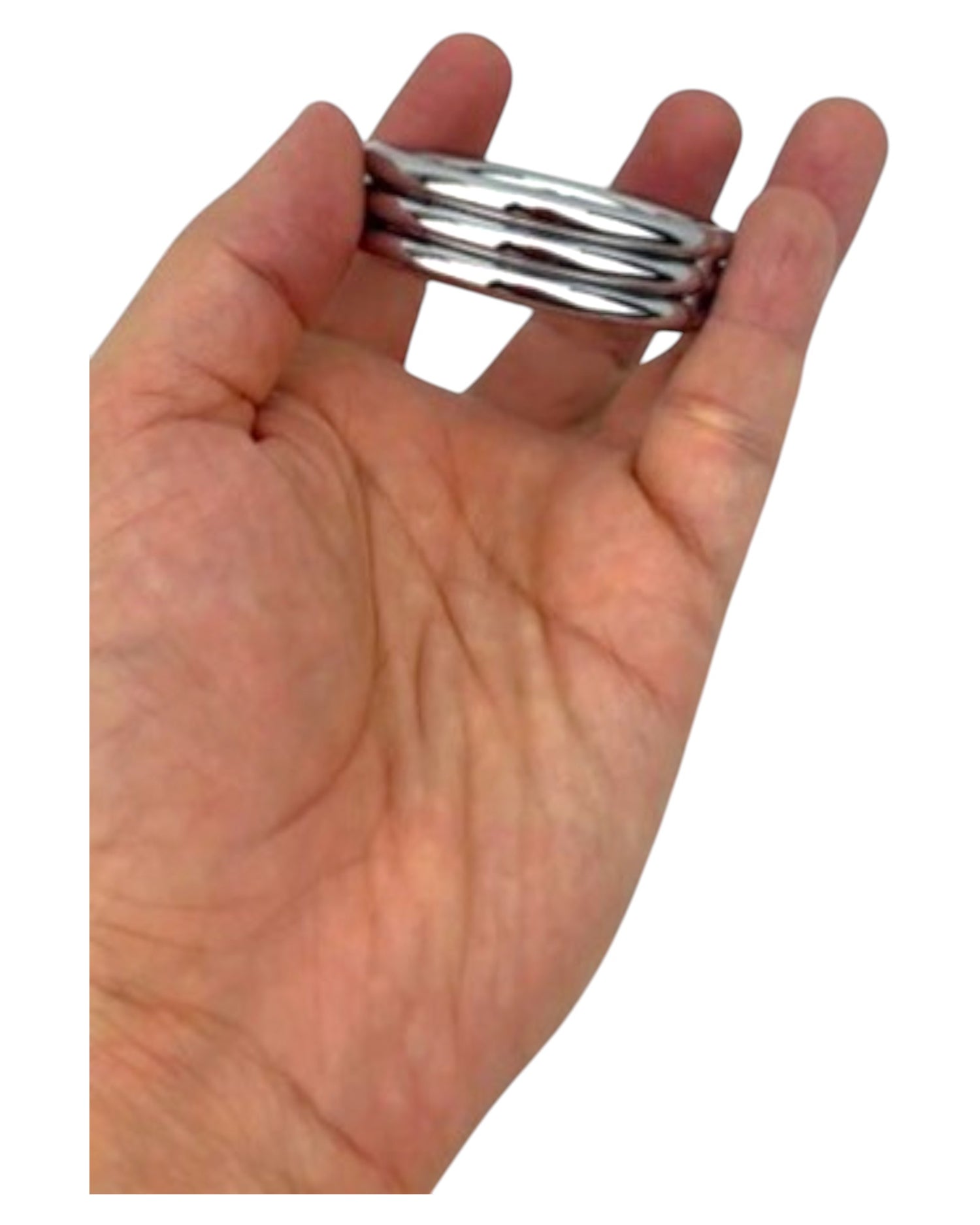 Triple anillo Titan Ring de acero para control, potencia y resistencia Glow & Vibe.