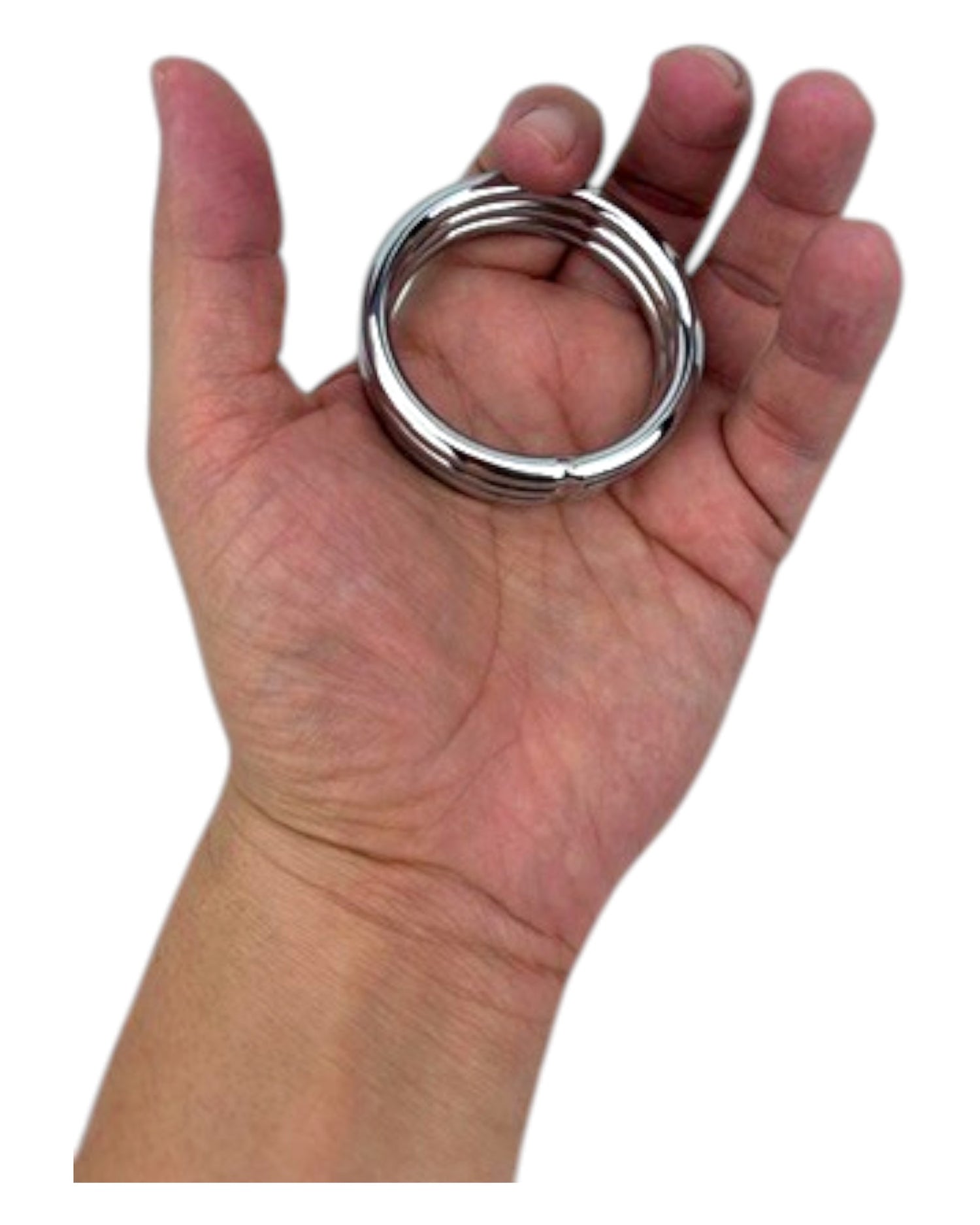 Triple anillo Titan Ring de acero para control, potencia y resistencia Glow & Vibe.