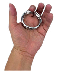 Triple anillo Titan Ring de acero para control, potencia y resistencia Glow & Vibe.