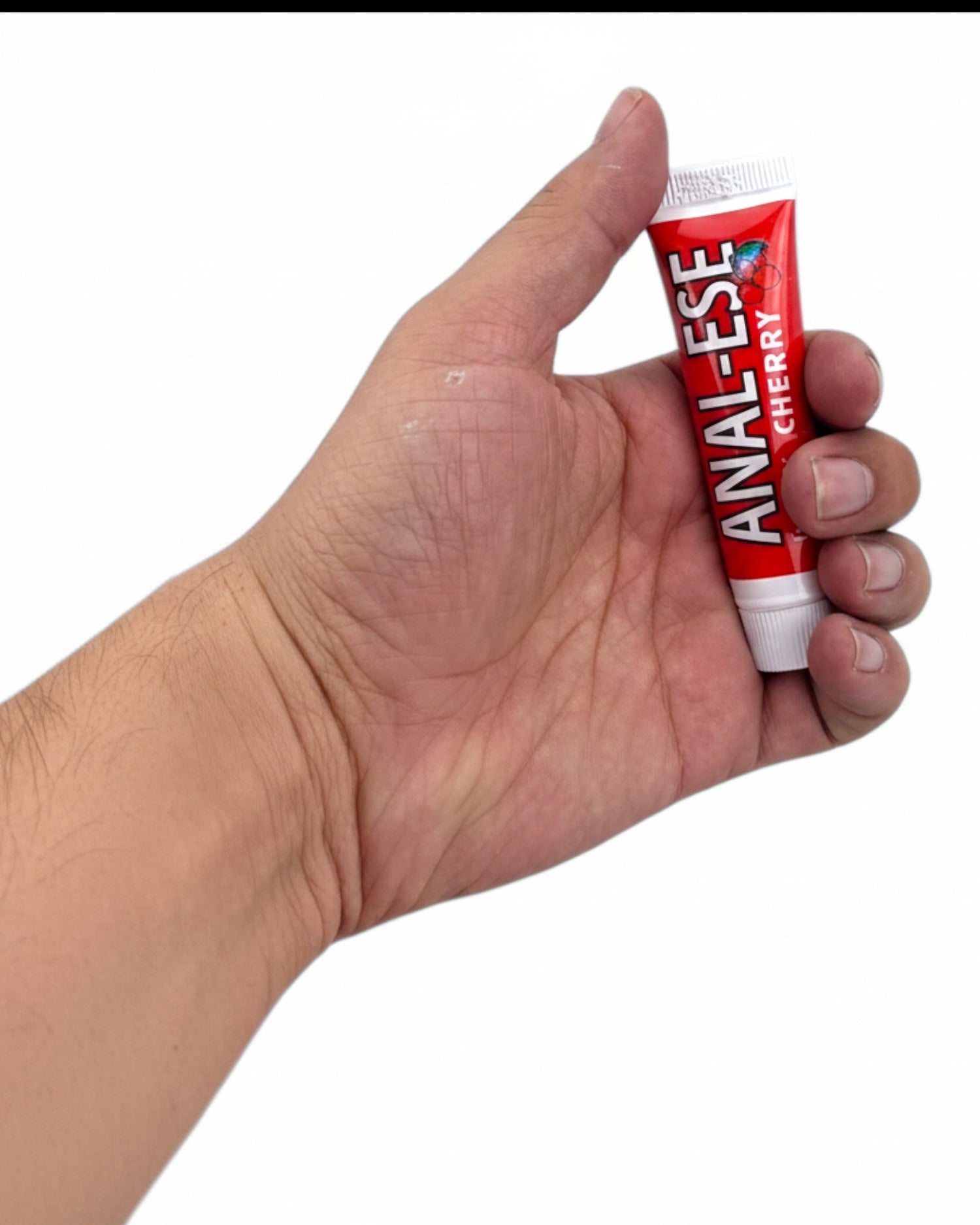 Glow&Vibe Cherry Jelly lubricante desensibilizante con sabor a cereza en tubo rojo.