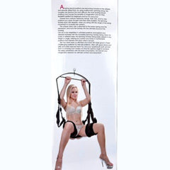 Glow&Vibe Fantasy Swing con soporte para espalda y glúteos, estribos acolchados y cadena metálica. Ideal para parejas.