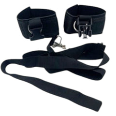 Glow & Vibe Fetish Ties: esposas negras de nylon reforzado con cintas ajustables y cierres de seguridad.