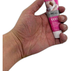 Glow&Vibe Gel reafirmante para senos con feromonas que mejora la elasticidad y humectación. Tubo rosa.
