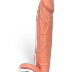 Funda Power Extender tipo Magic Flesh con soporte para testículos Glow & Vibe.
