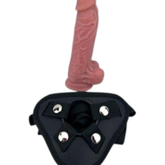 Mars Harness con arnés ajustable y dildo realista de Magic Flesh Glow & Vibe.