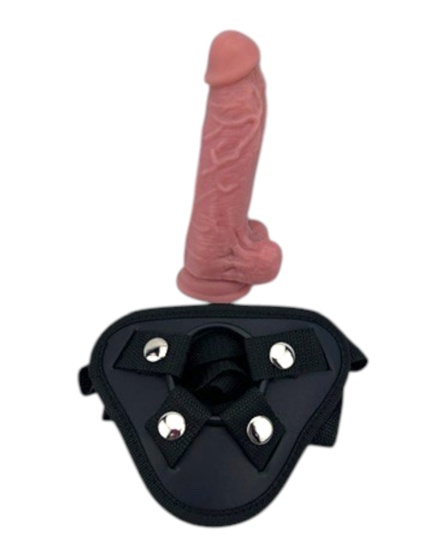 Mars Harness con arnés ajustable y dildo realista de Magic Flesh Glow & Vibe.