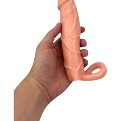 Funda Power Extender tipo Magic Flesh con soporte para testículos Glow & Vibe.