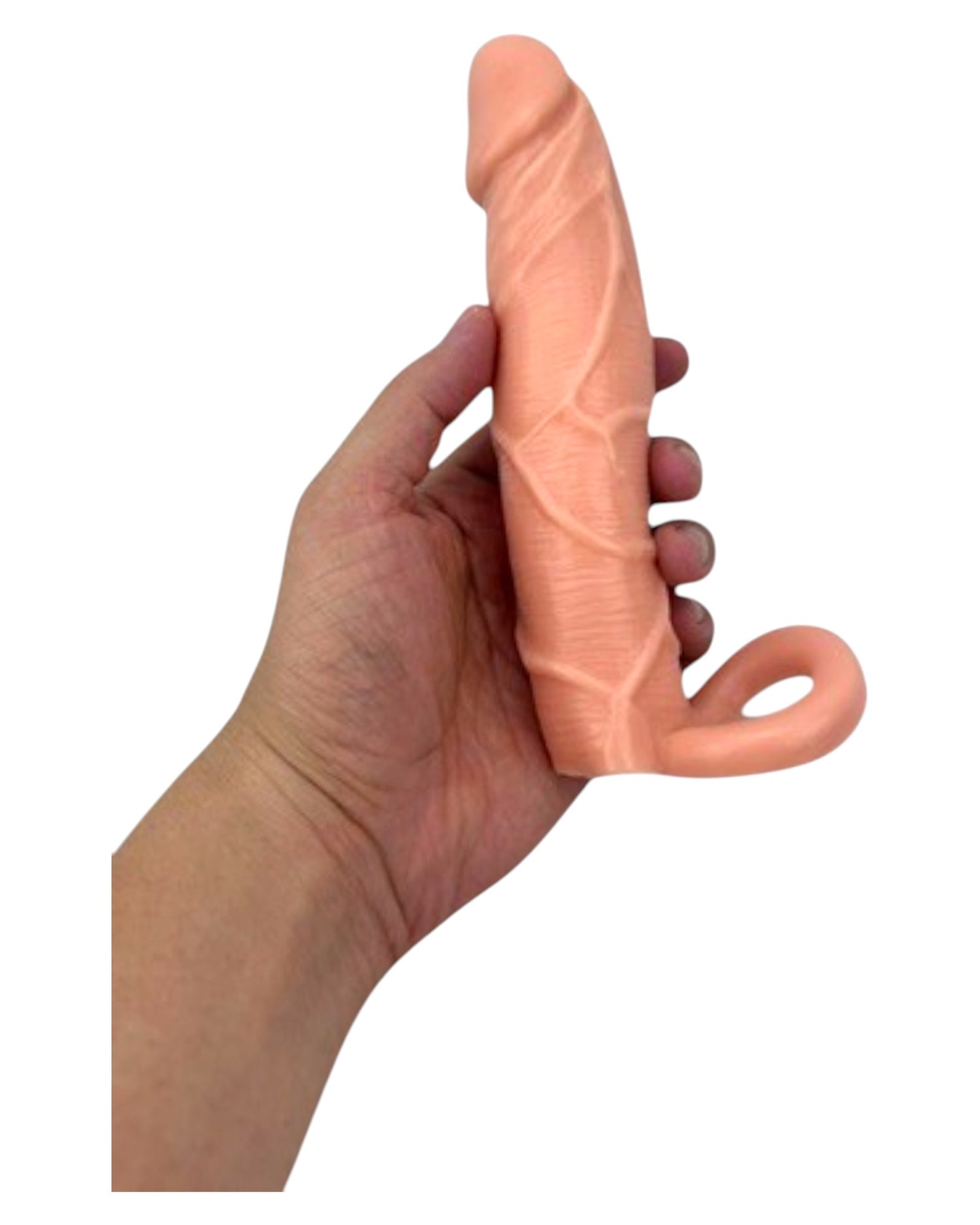Funda Power Extender tipo Magic Flesh con soporte para testículos Glow & Vibe.