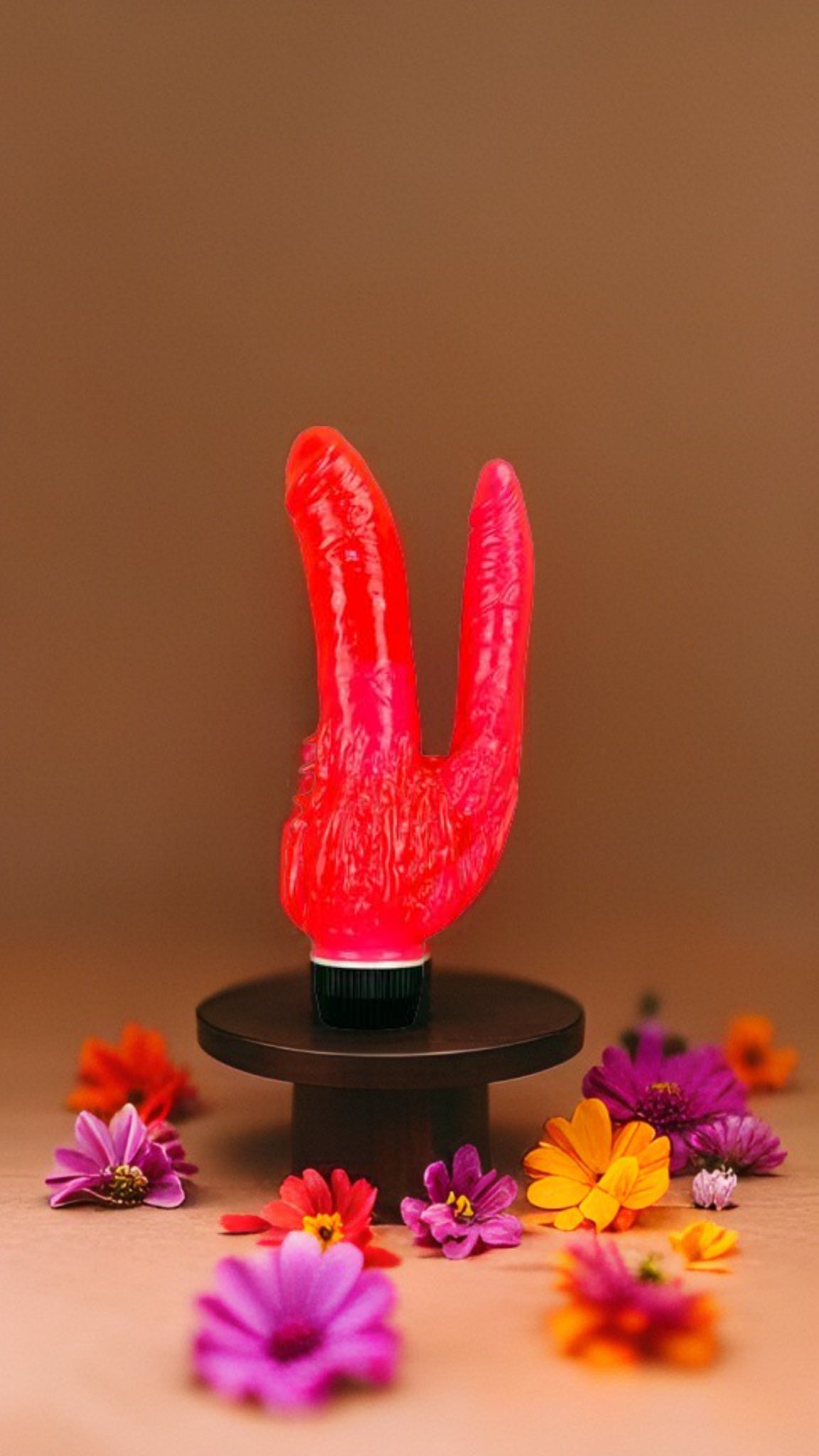 Vibrador Dual Lover doble estimulación, diseño elegante y envolvente, vibrador para placer simultáneo, marca Glow & Vibe.