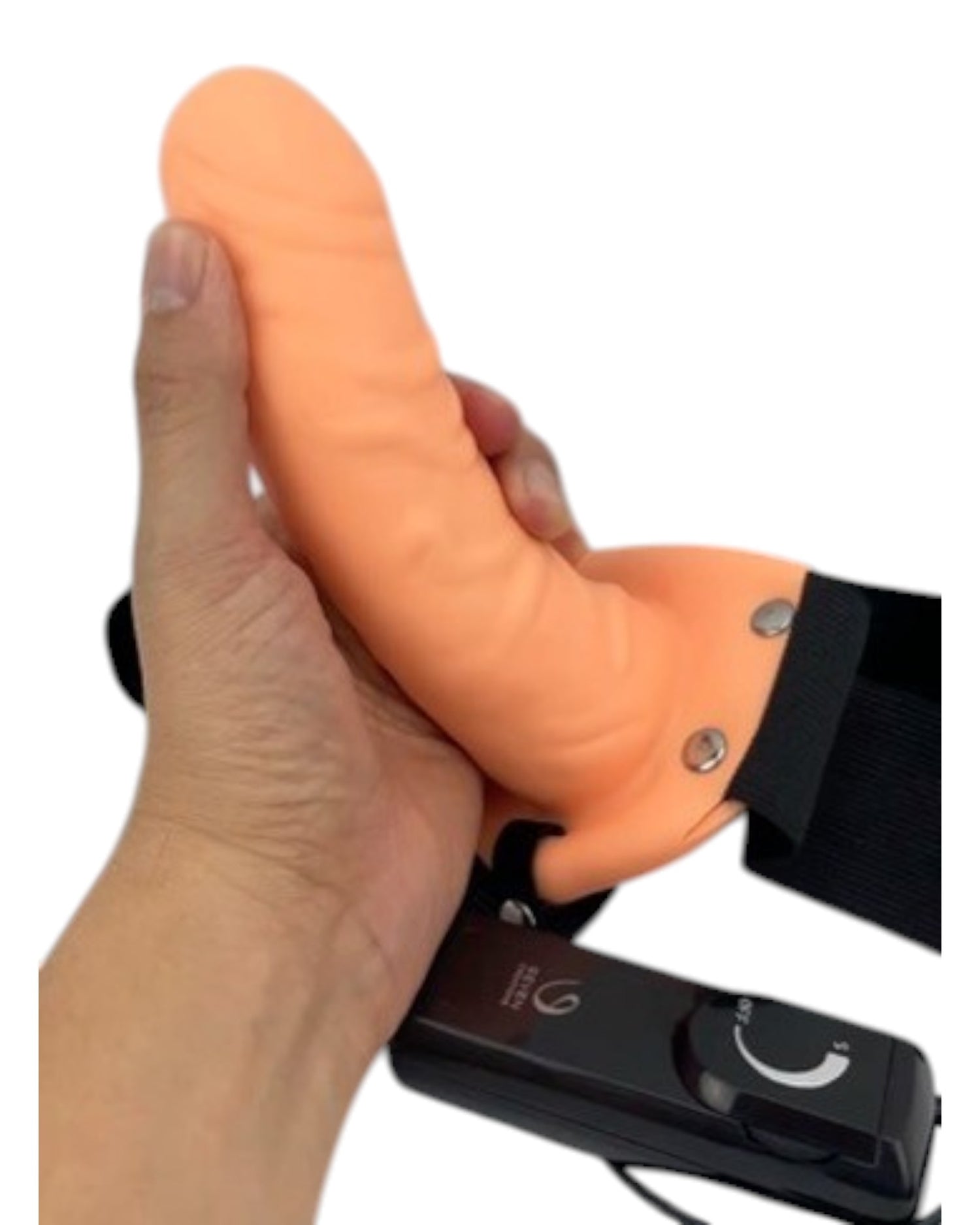 Alias Strap-On con vibrador realista y arnés ajustable Glow & Vibe.