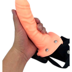 Everlasting Dong con funda realista y harness ajustable Glow & Vibe.