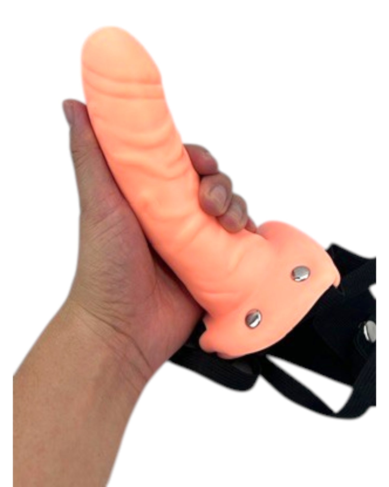 Everlasting Dong con funda realista y harness ajustable Glow & Vibe.